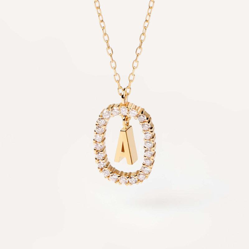 Lena  Radiant Initial Necklace