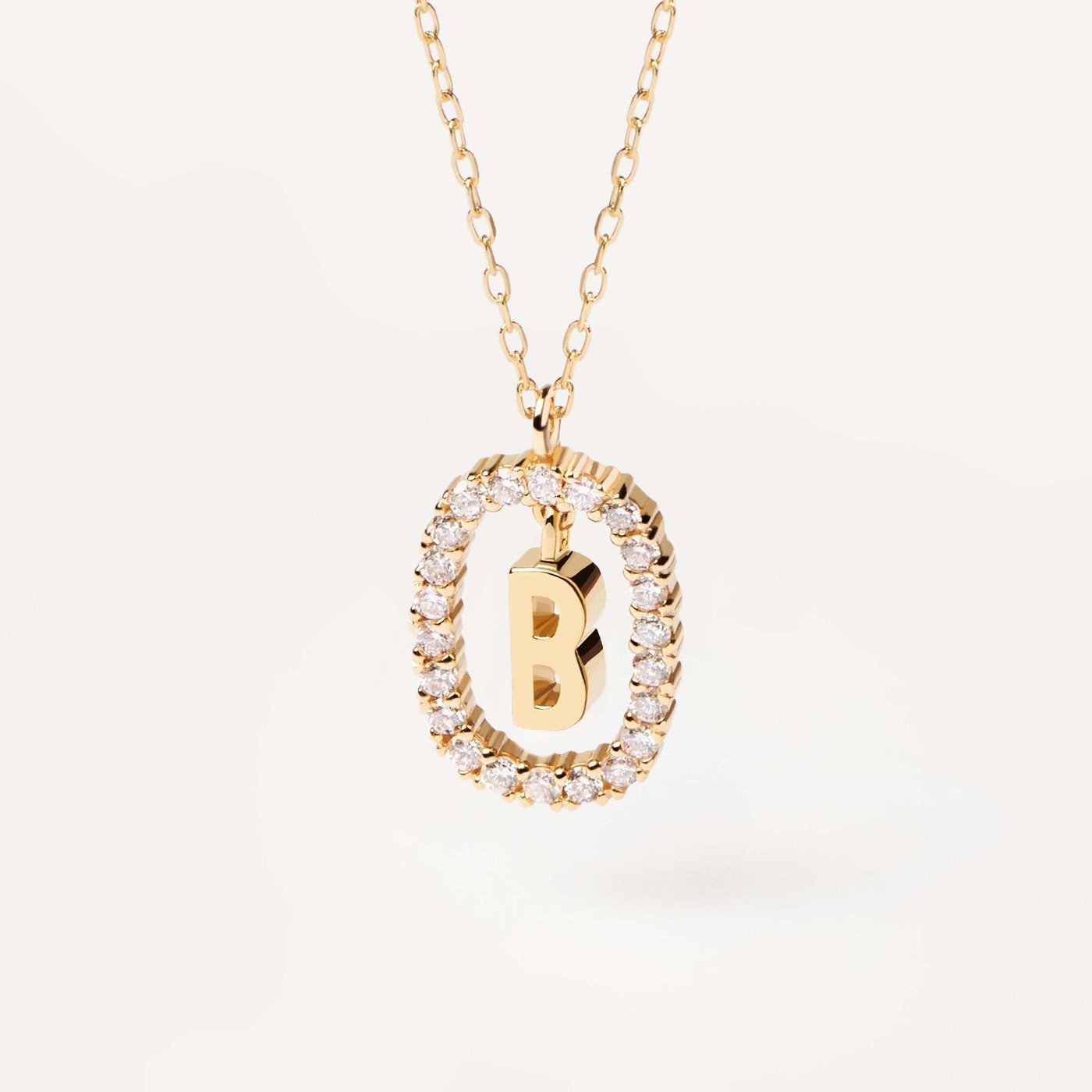 Lena  Radiant Initial Necklace