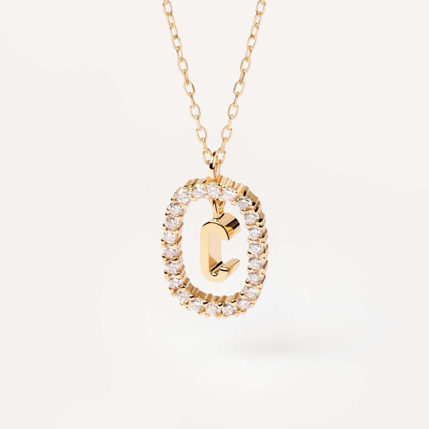Lena  Radiant Initial Necklace