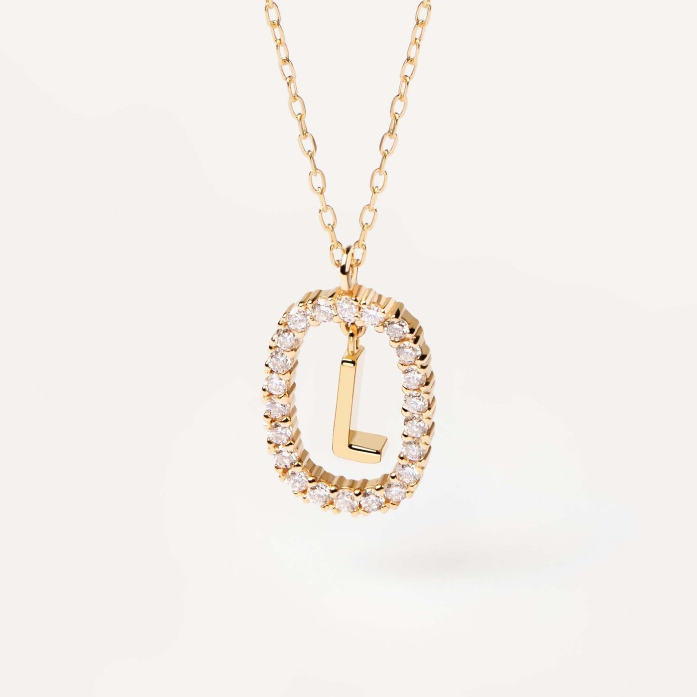 Lena  Radiant Initial Necklace