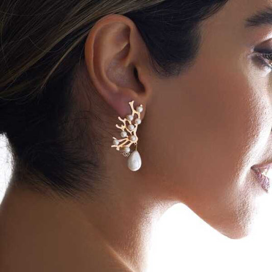 Liora Coral Pearl Drops