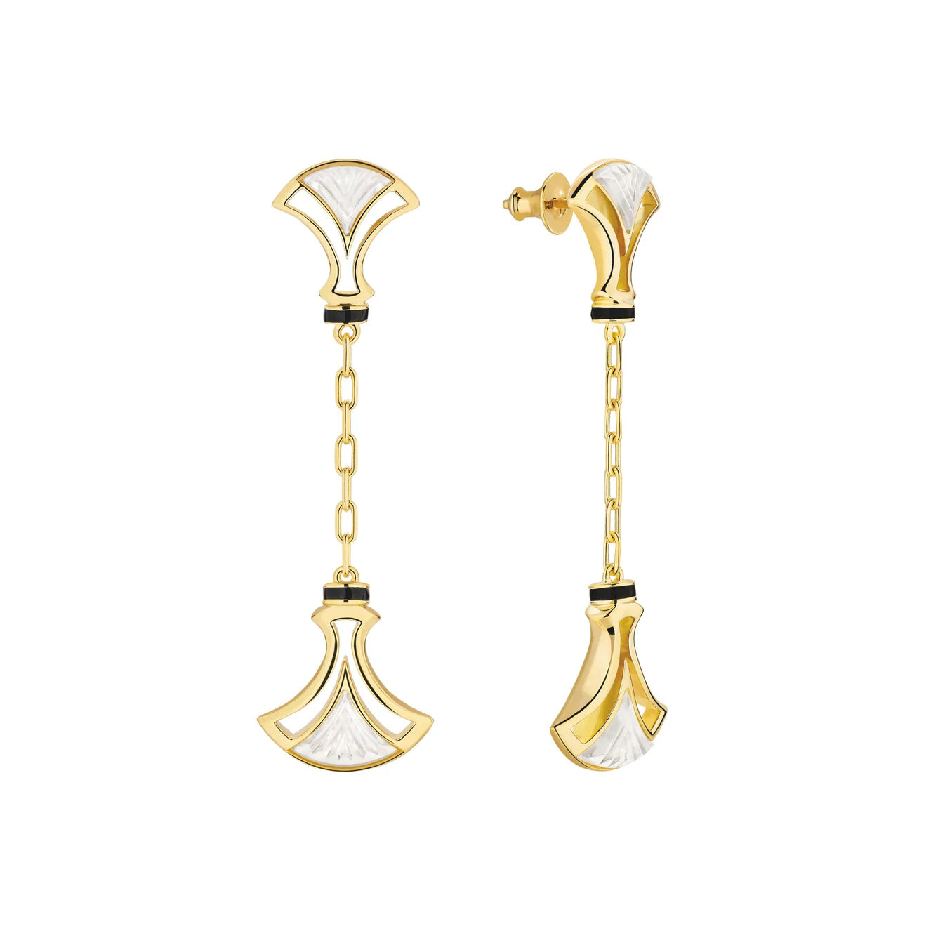 Violet Amethyst Chain Earrings