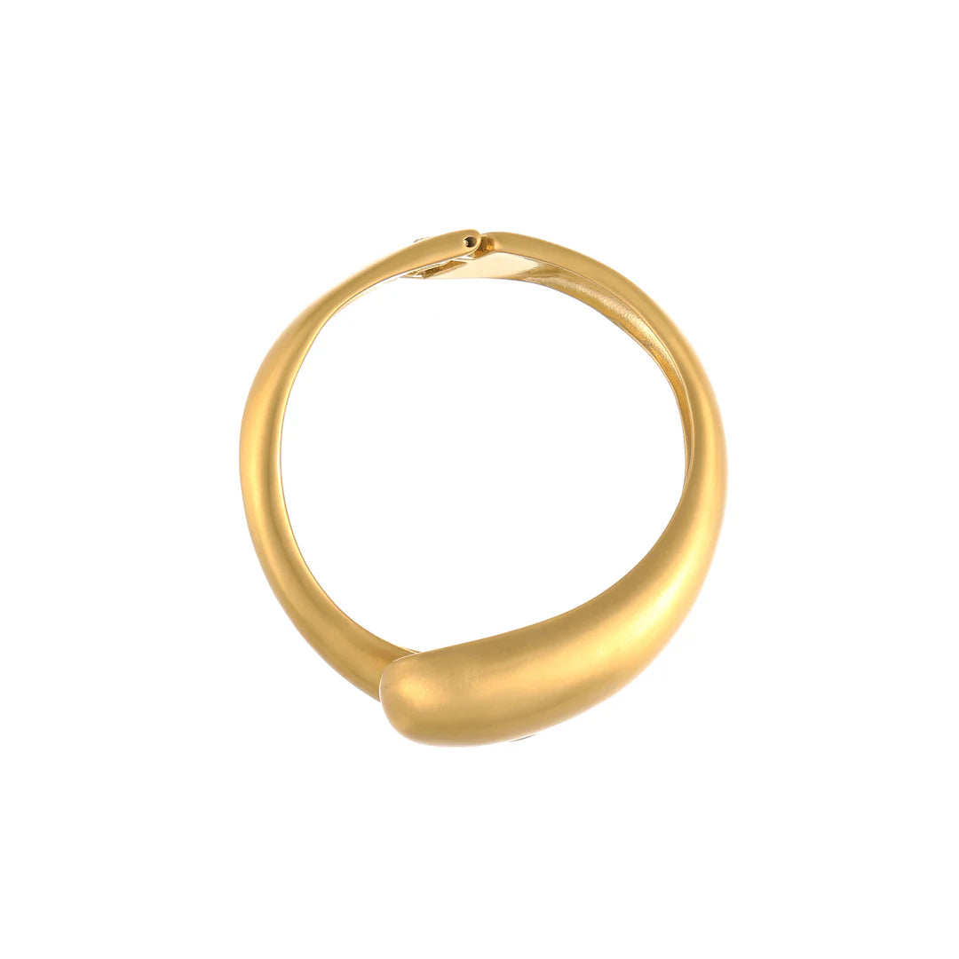 Monica Sculpted Gold Cuff