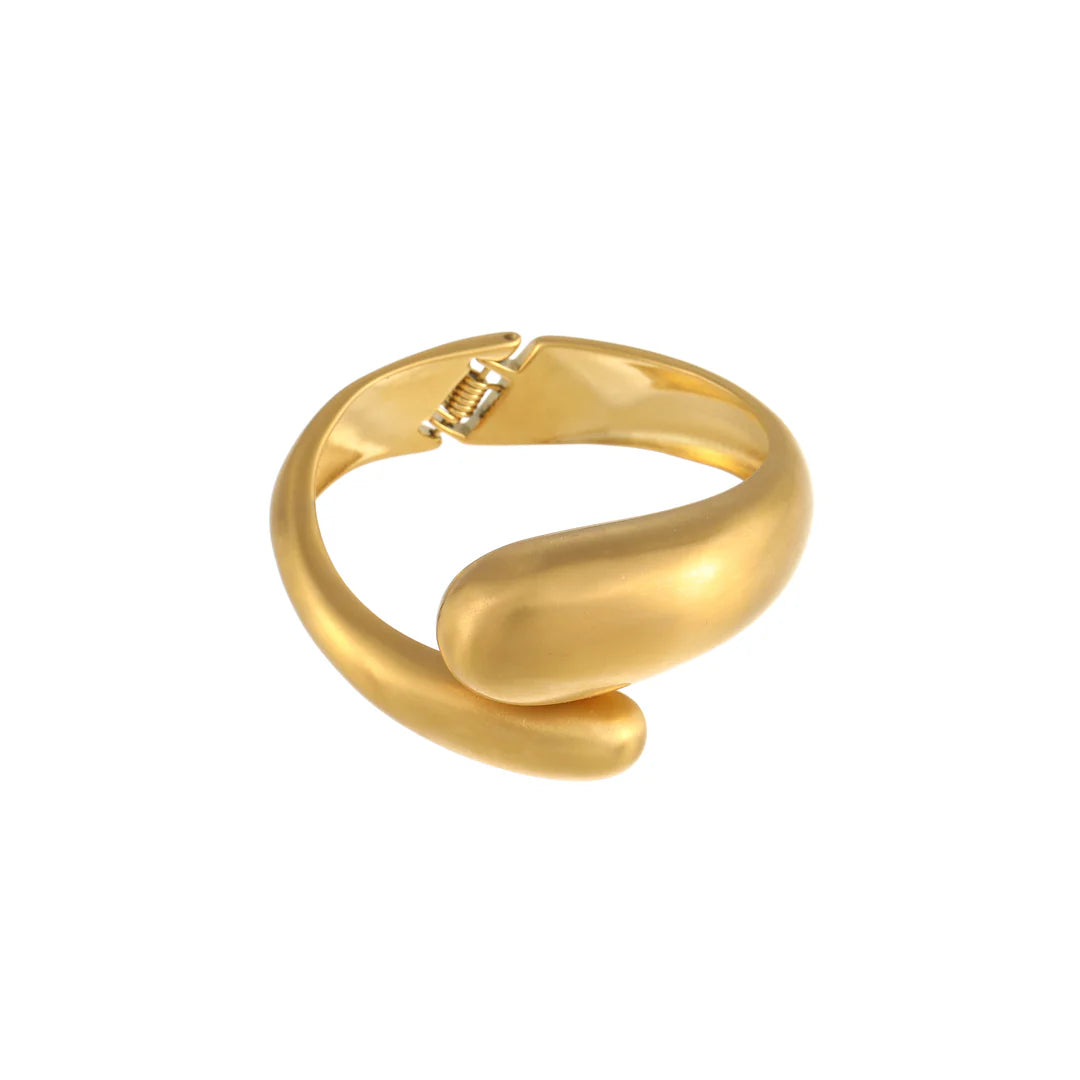 Monica Sculpted Gold Cuff