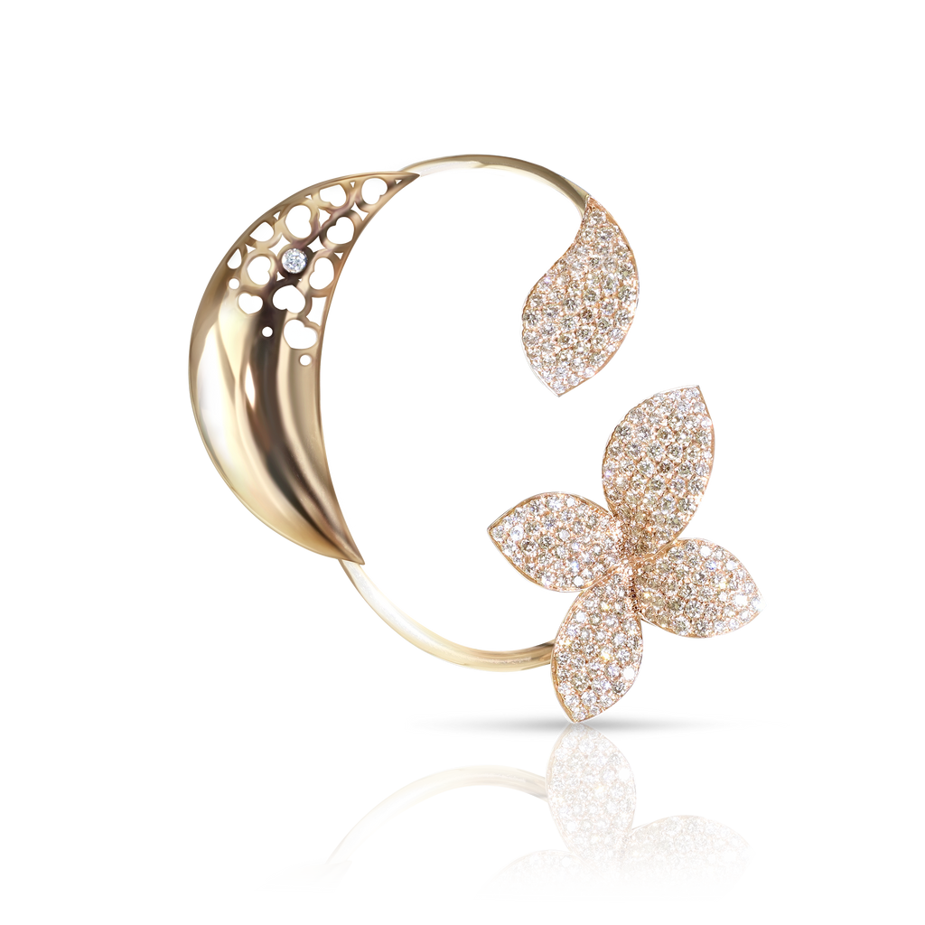 Aureate Whirlflower EarCuff