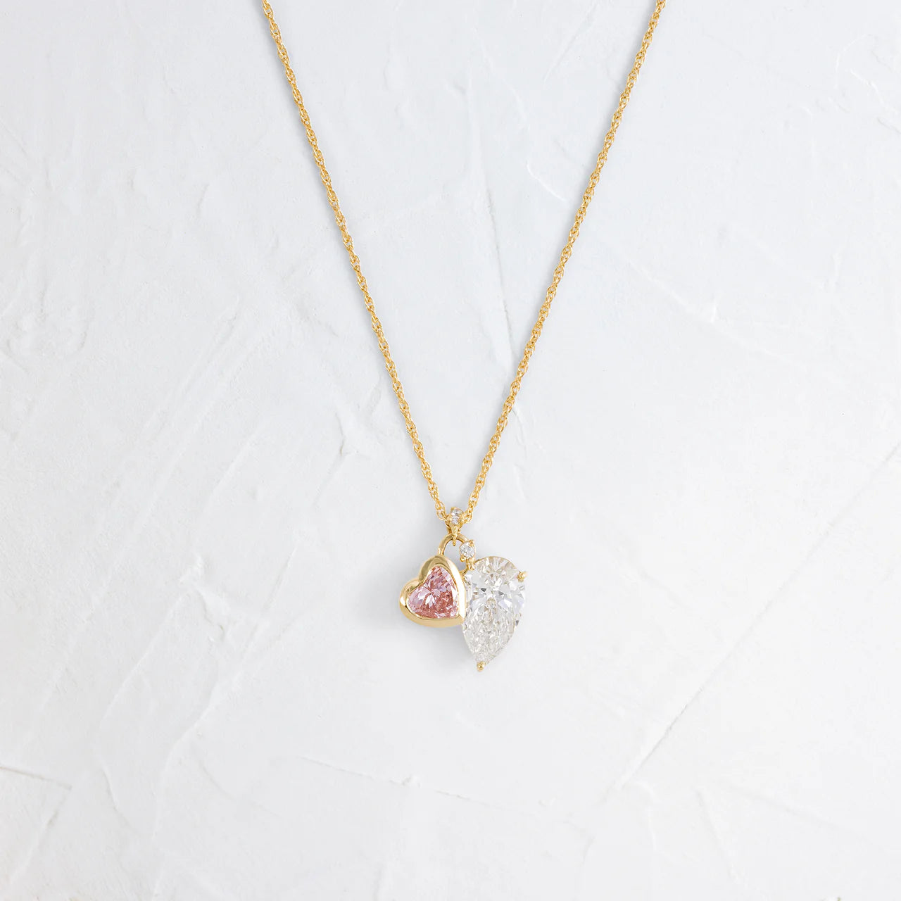 Dual Heart Pendant Necklace for Women