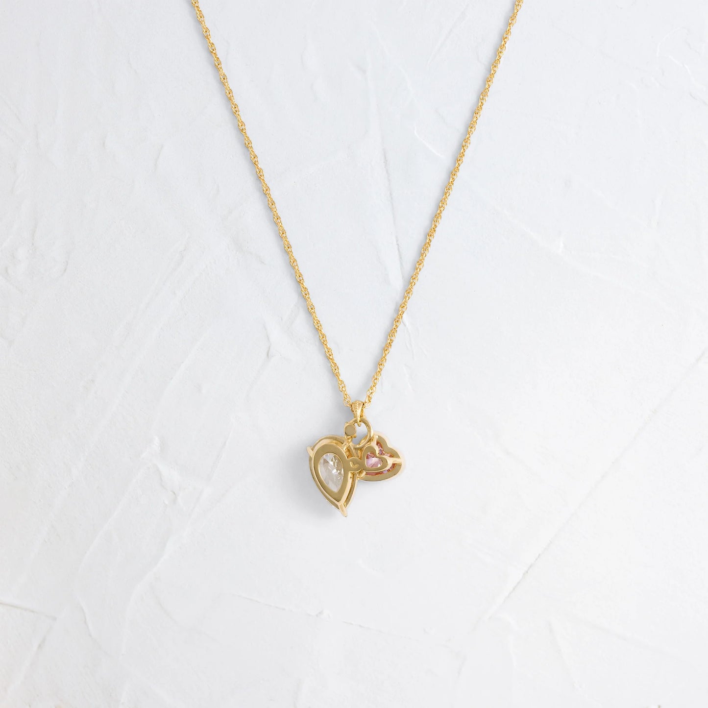 Dual Heart Pendant Necklace for Women
