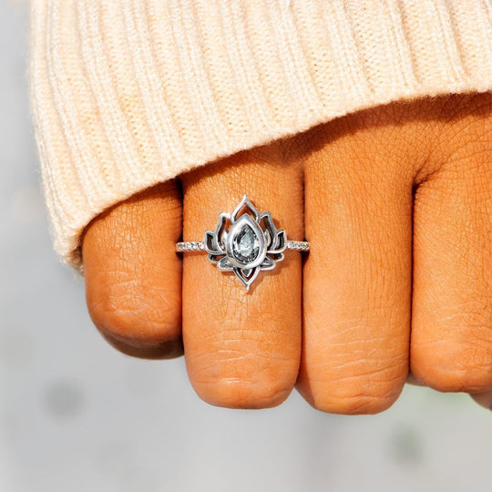 "Rise Again" Lotus Message Ring