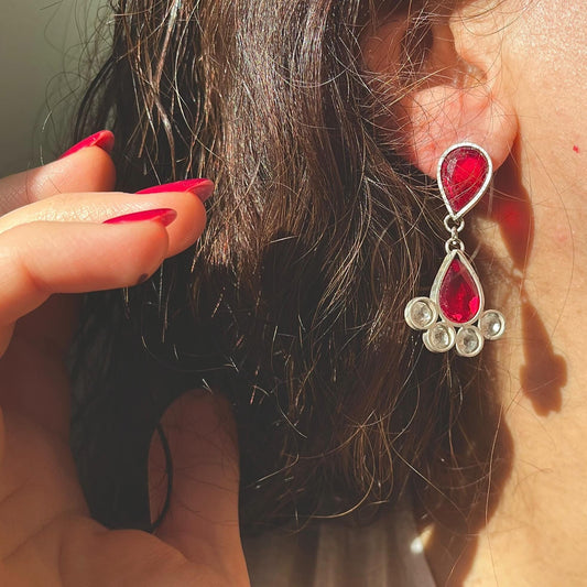 Sereen Ruby Drop Earrings
