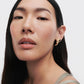 Abstract Gold Hoop Earrings