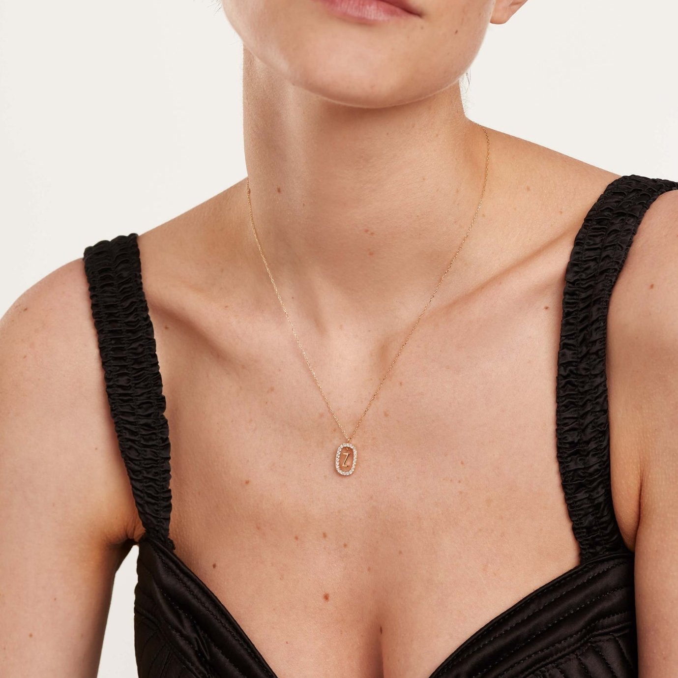 Lena  Radiant Initial Necklace