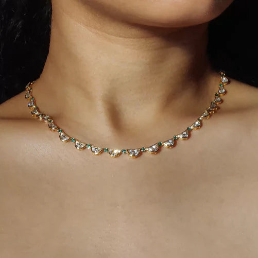 Mira Multicoloured Choker Necklace