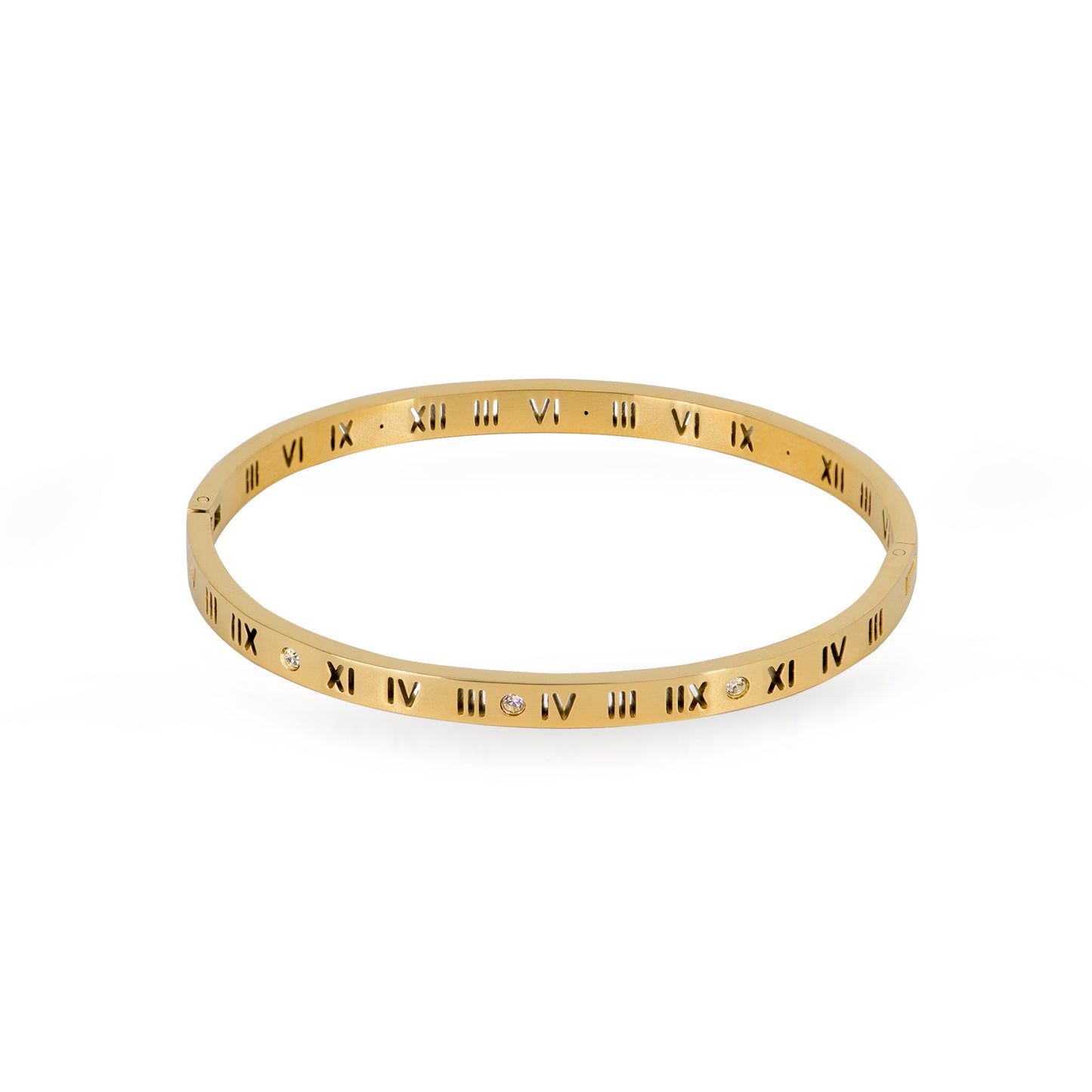 Lana Roman Numeral Gold Bracelet