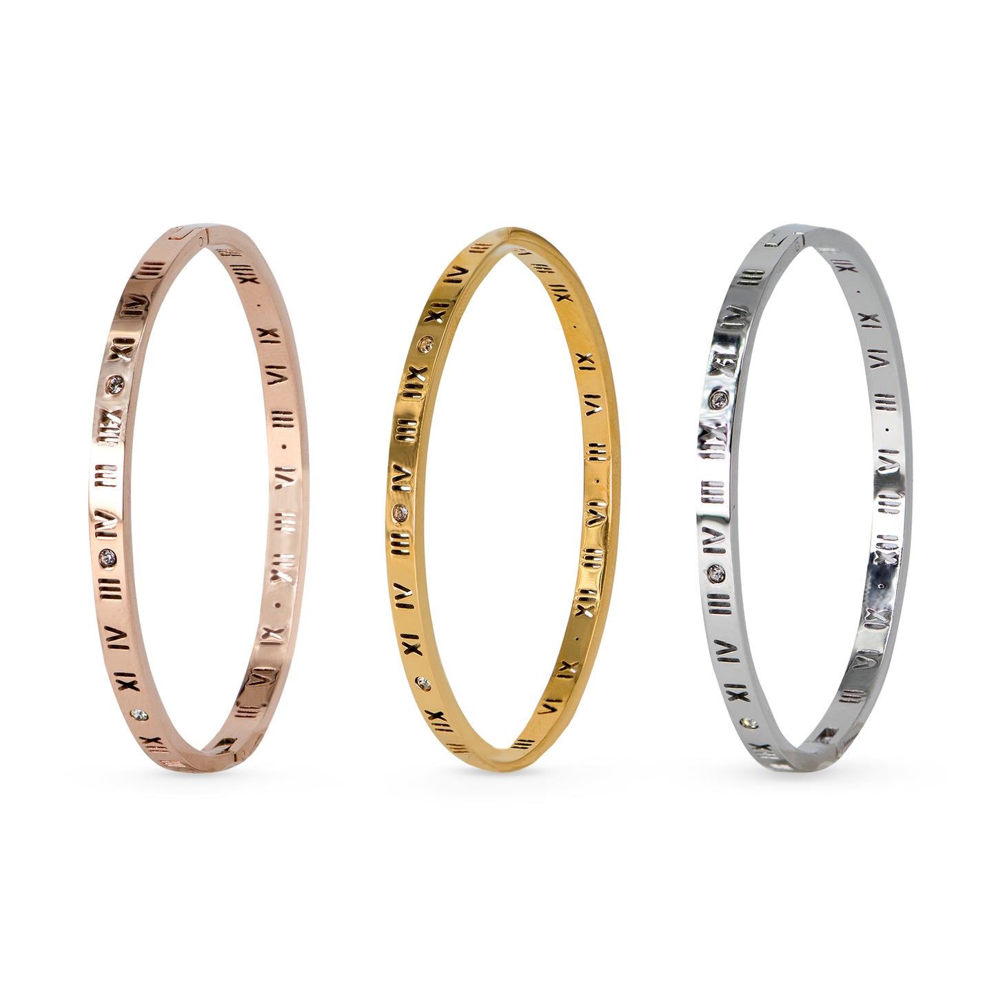 Lana Roman Numeral Gold Bracelet