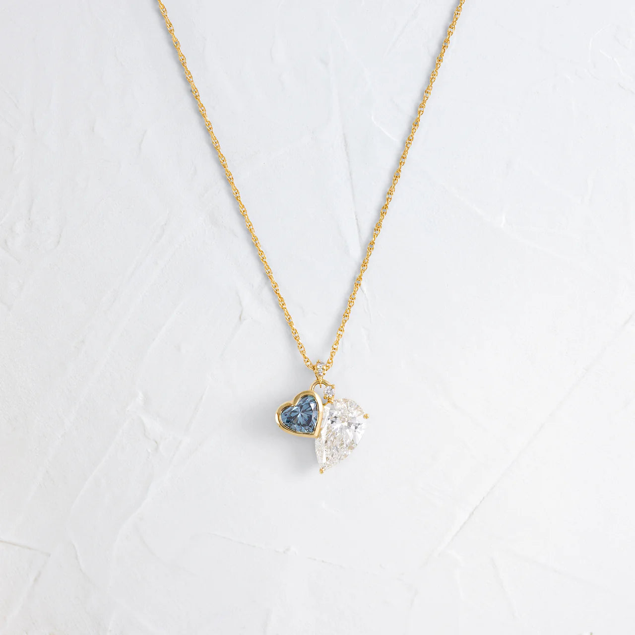 Dual Heart Pendant Necklace for Women