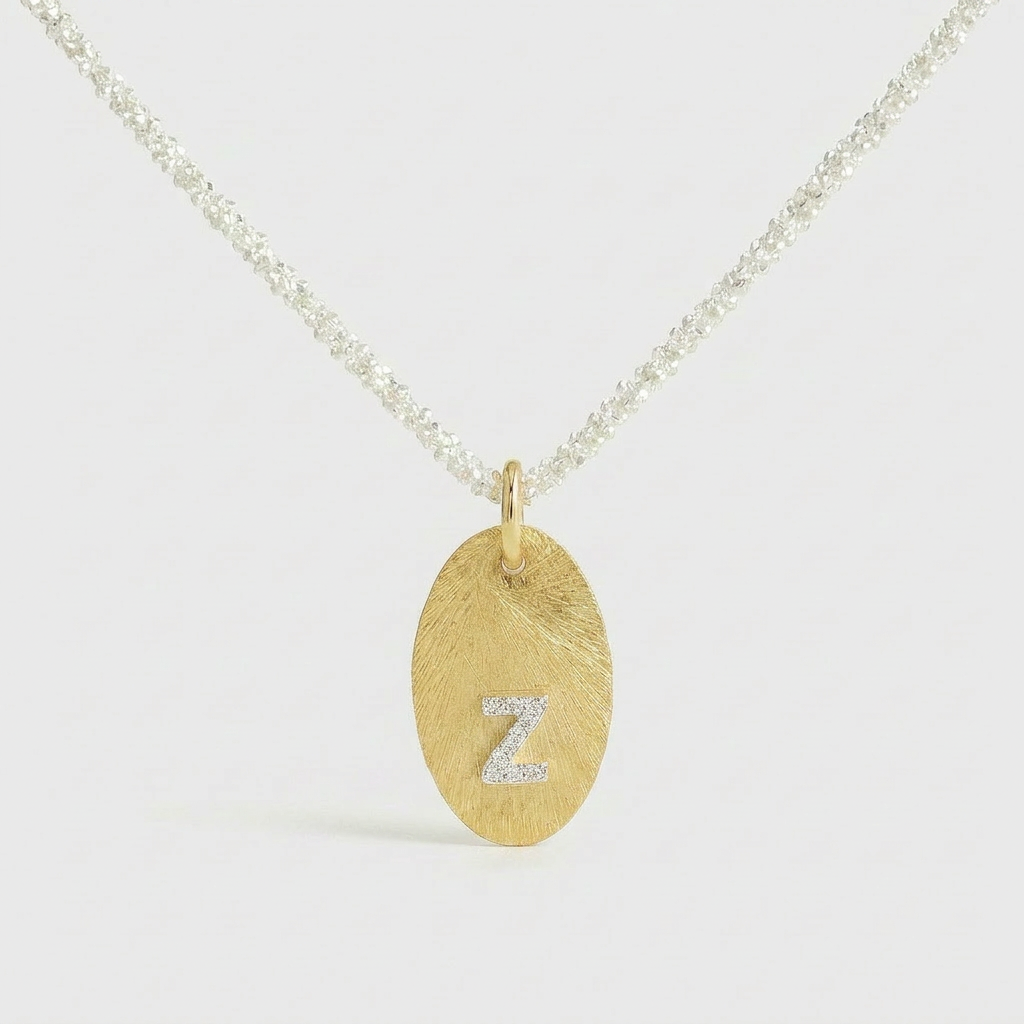 Mia Initial Coin Necklace