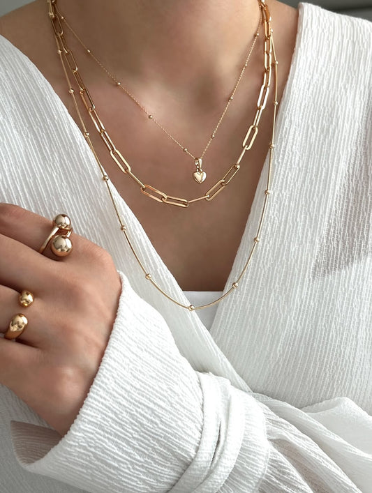 Nia Layered Chains Set (Stack of 3)