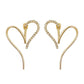 Léa Sculpted Heart Hoop Earrings