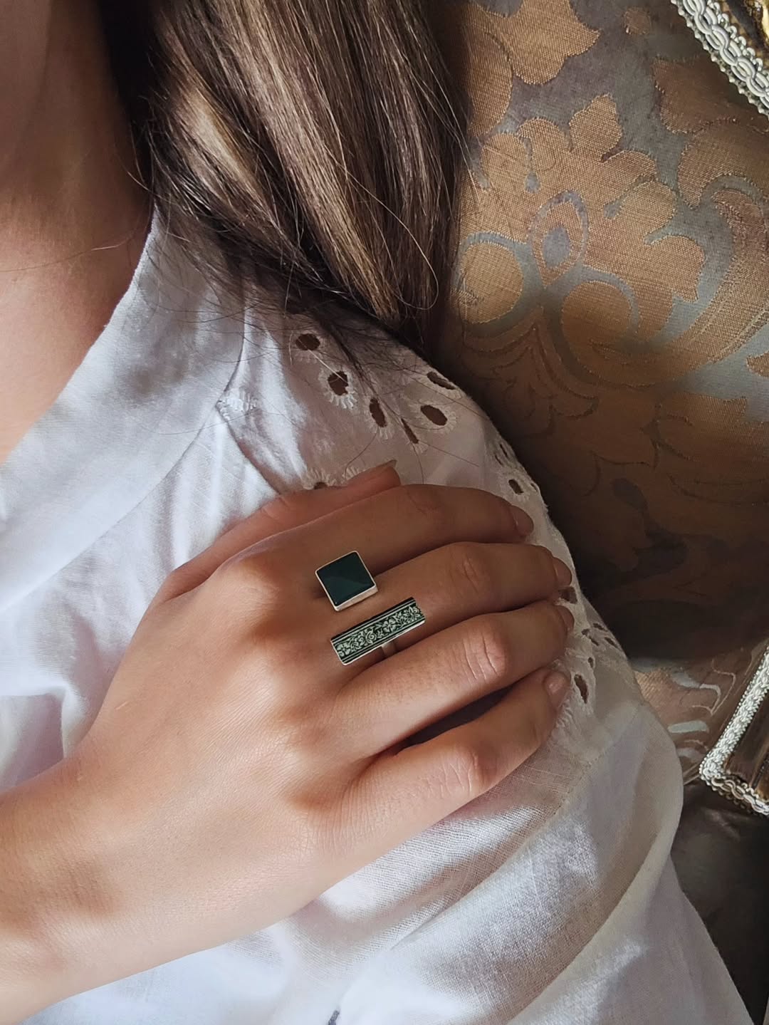 Monochrome Duo Ring