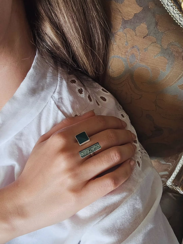 Monochrome Duo Ring