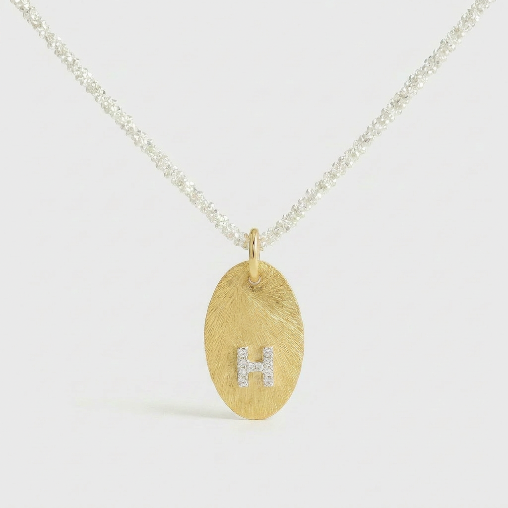 Mia Initial Coin Necklace