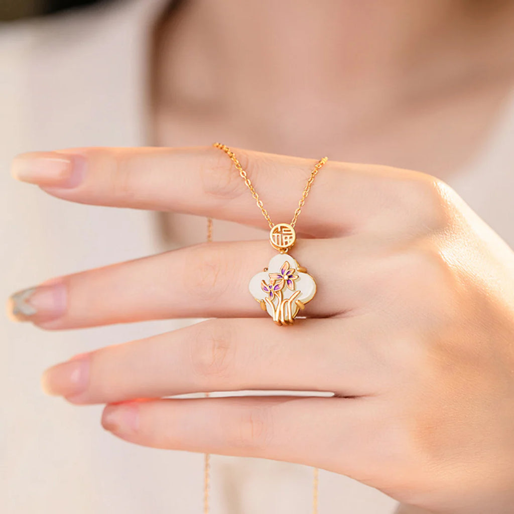 Isabelle Floral Pearl Necklace & Bracelet Set
