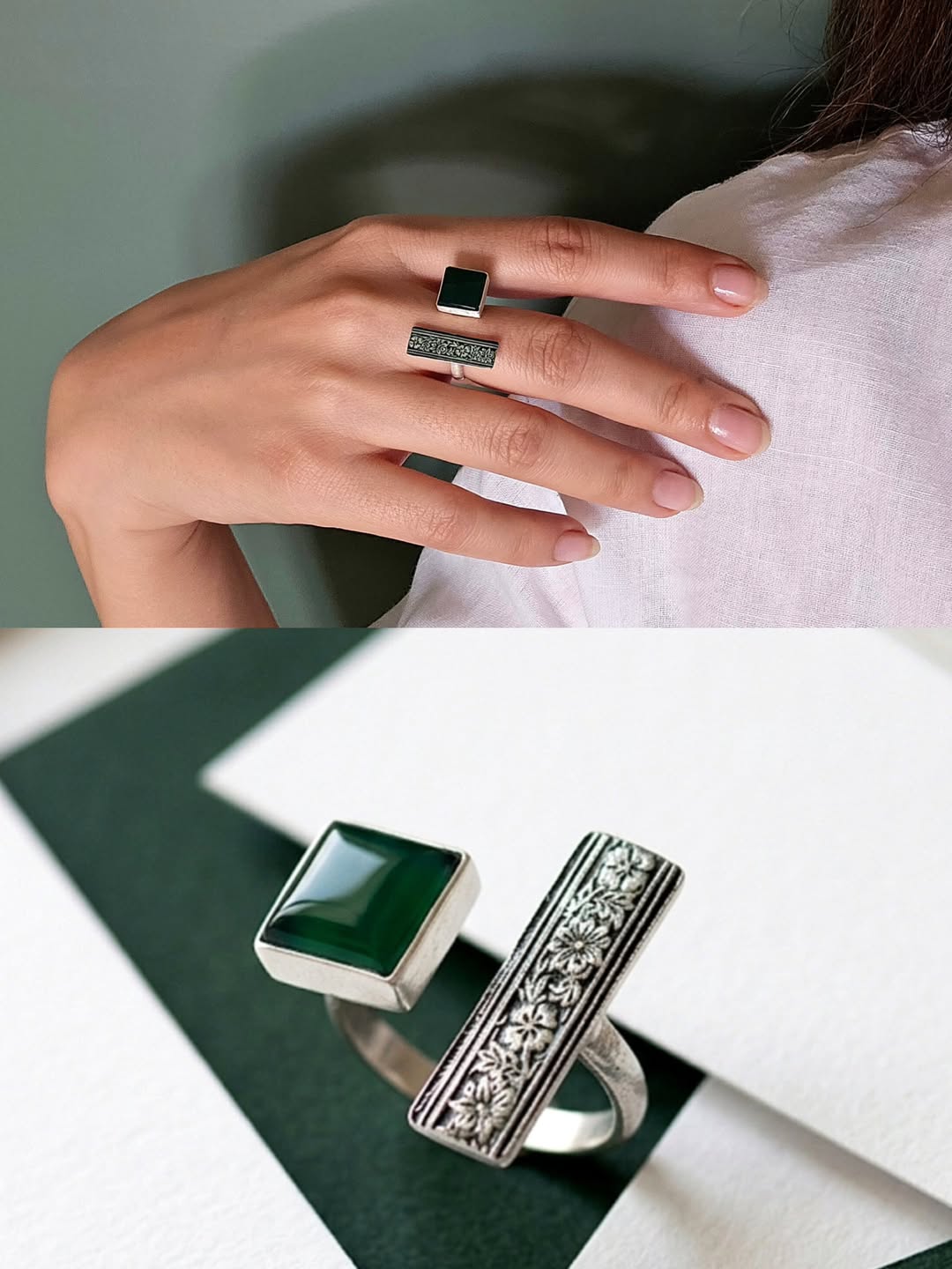 Monochrome Duo Ring