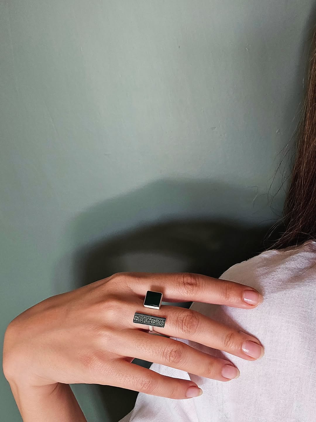 Monochrome Duo Ring