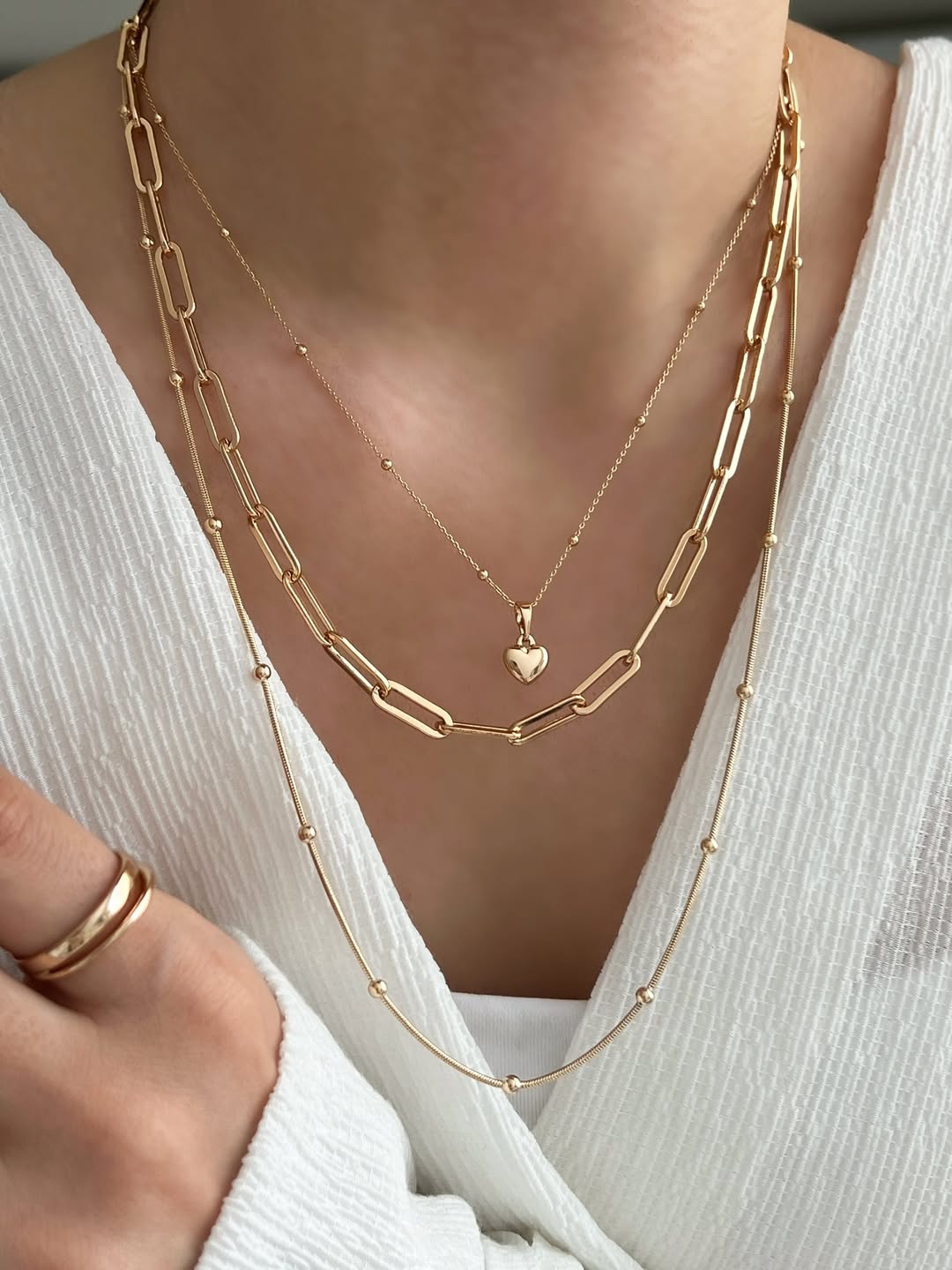 Nia Layered Chains Set (Stack of 3)