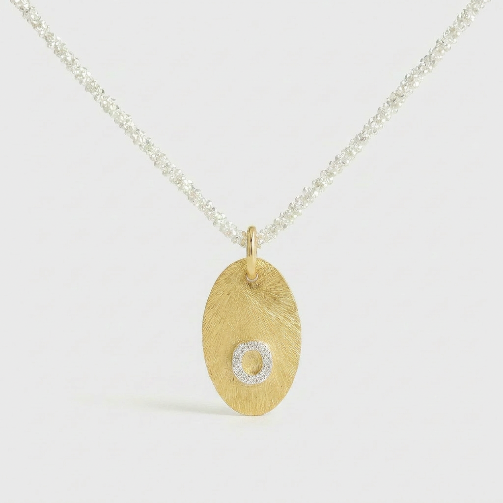 Mia Initial Coin Necklace