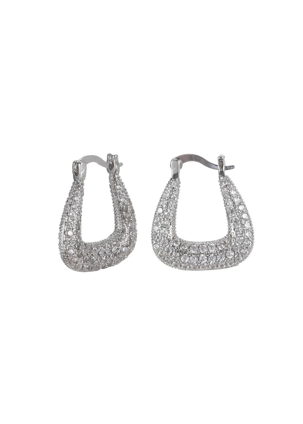 Clara Pavé Hoop Earrings