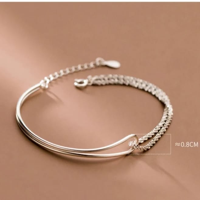 Elina Double Chain Loop Bracelet