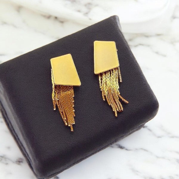 Amara Golden Cascade Earrings