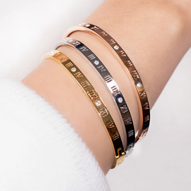 Lana Roman Numeral Gold Bracelet