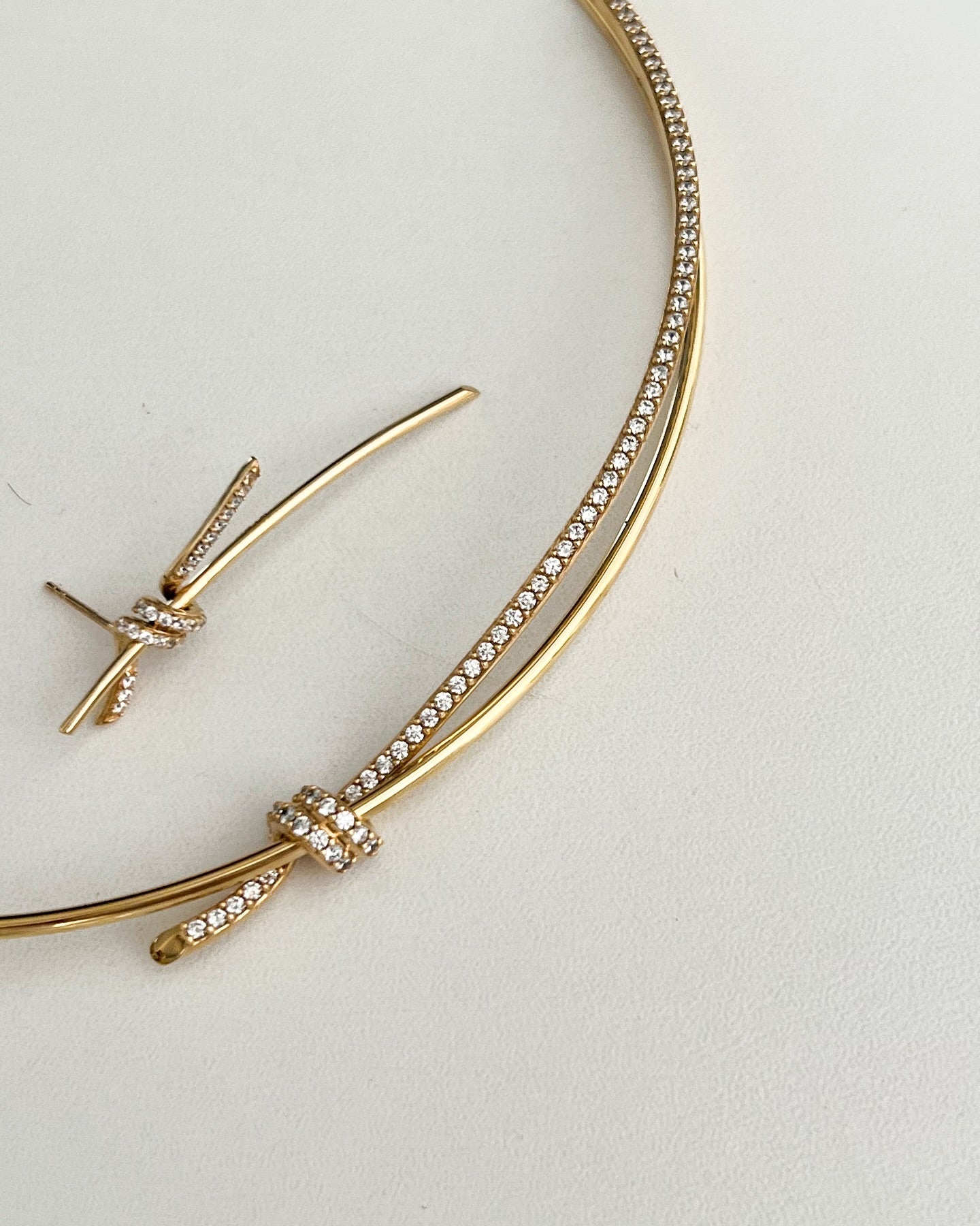 Sophia Knot Necklace & Earring Set