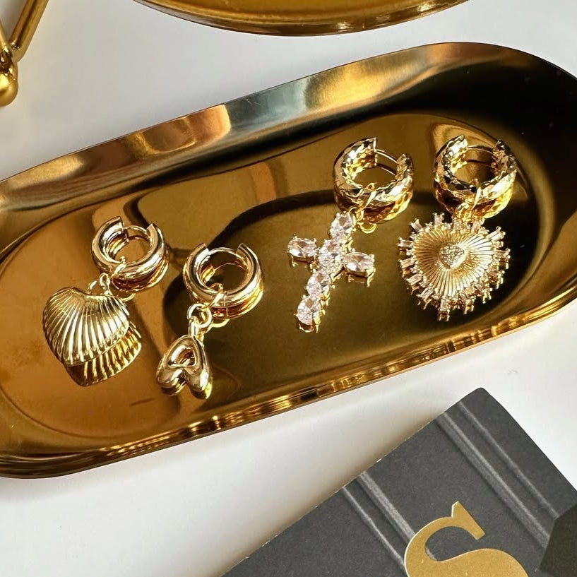 Seraphina Charm Hoops