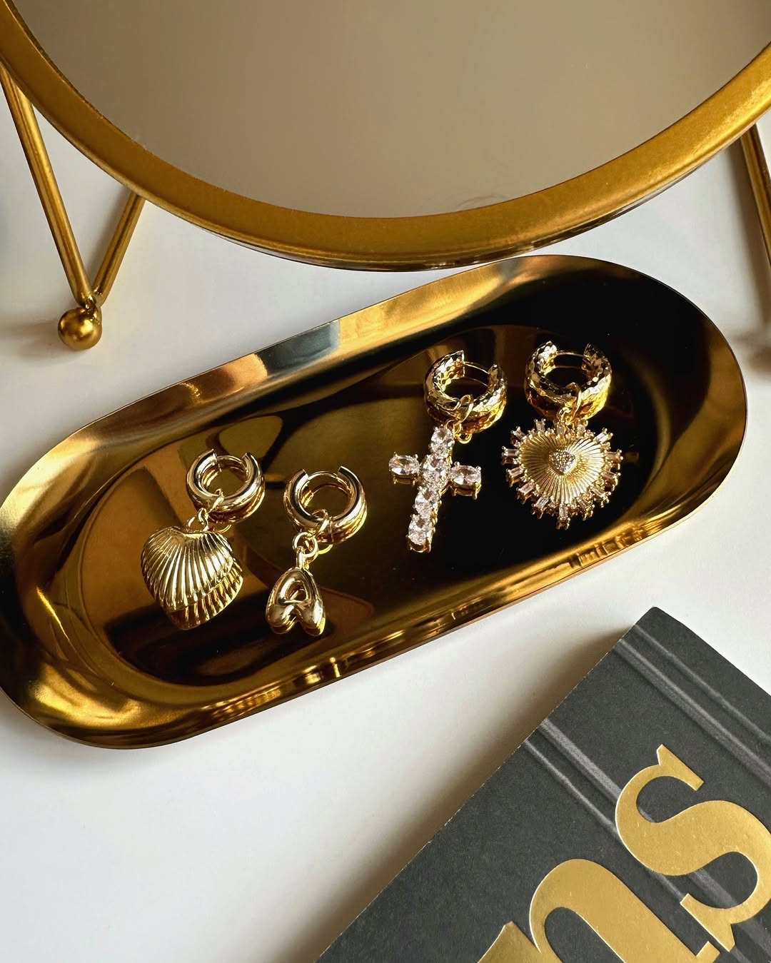 Seraphina Charm Hoops