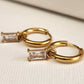 Nia's Golden Hoop Charm Earrings