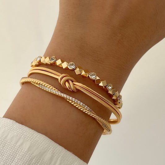 Aurelia Luxe Bracelet Stack of 3 For Women