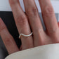 Kaia Stainless Steel Wave Ring