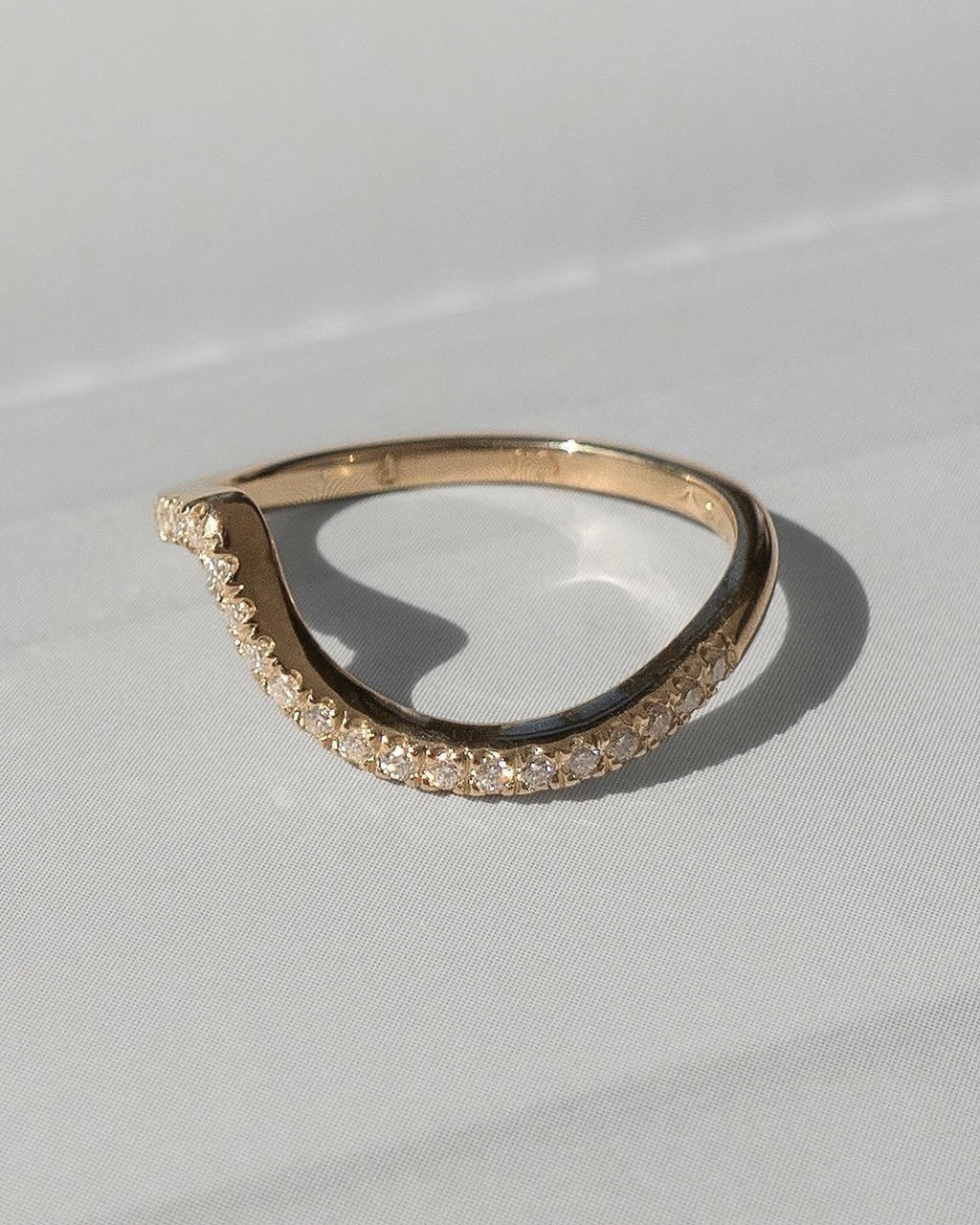 Kaia Stainless Steel Wave Ring