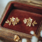 Golden Blossom Stud Earrings