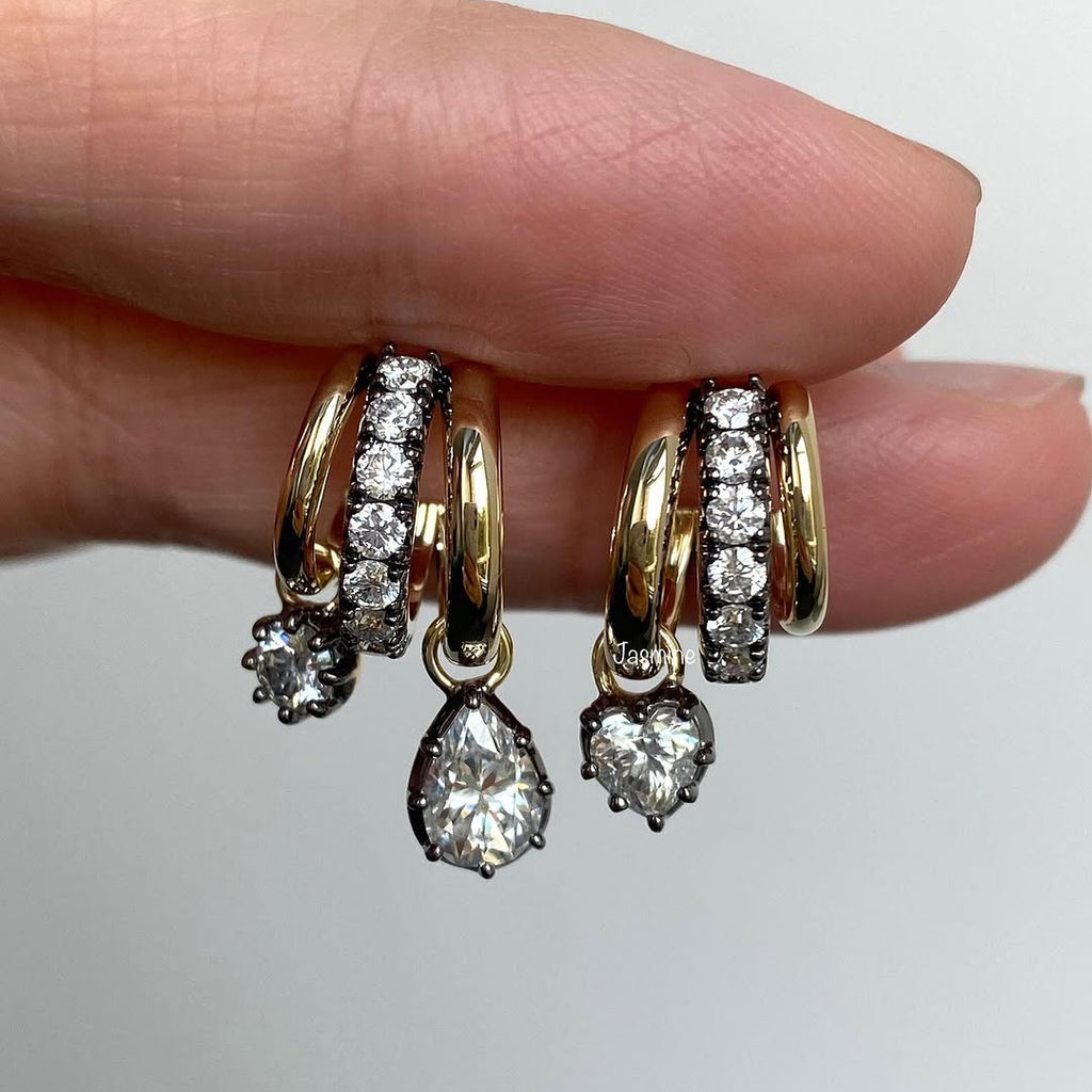 Chic Crystel Hoops for Women