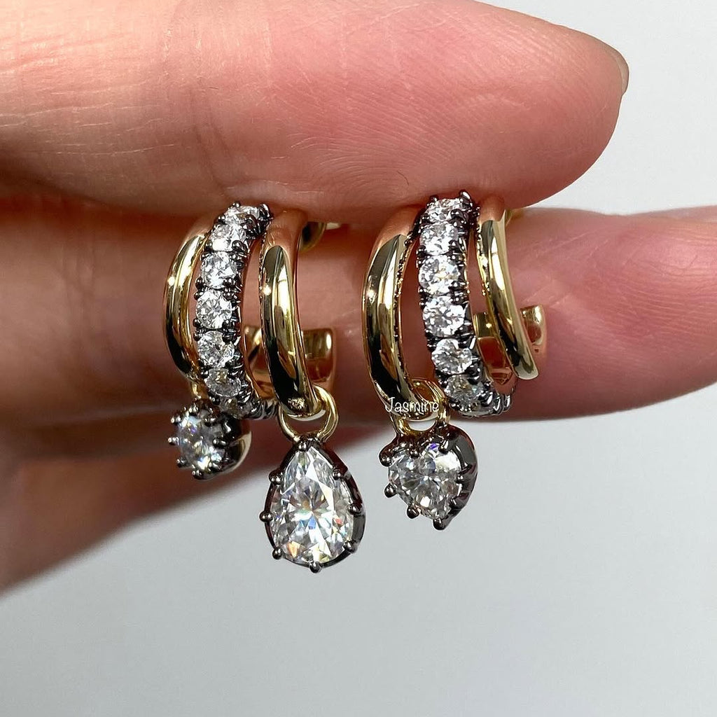 Chic Crystel Hoops for Women