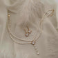 Maëlle Pearl Drop Choker Necklace & Earring Set