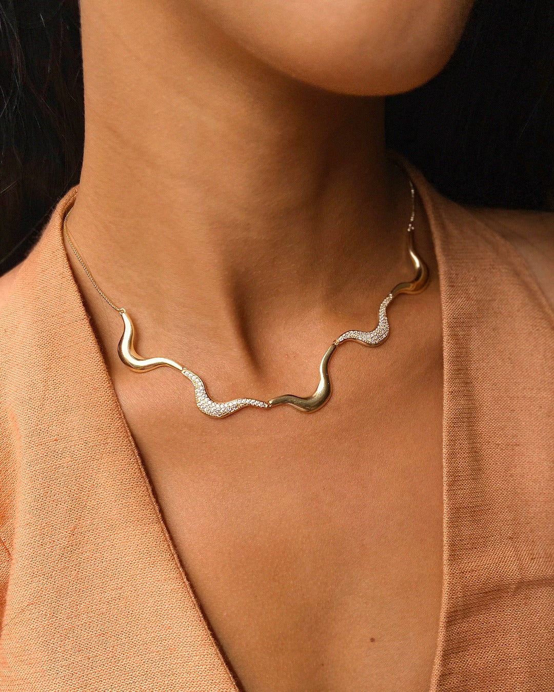 Crescent Constellation Choker