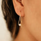 Minimal Gold Pearl Drop Earrings