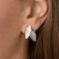 Lila Dual Leaf Enamel Stud Earrings