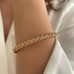 Elora Gold Twisted Bangle Bracelet Set