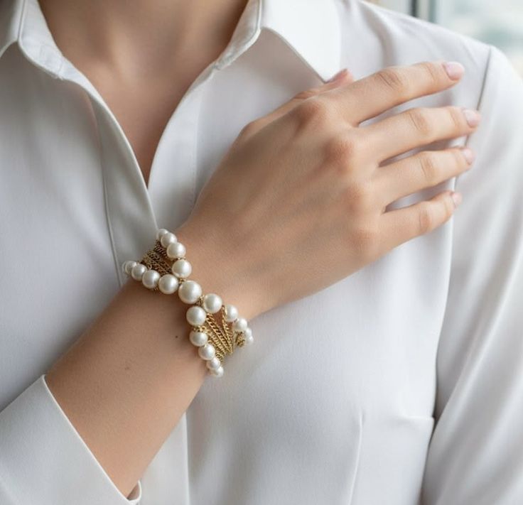 Ivory Veil Bracelet